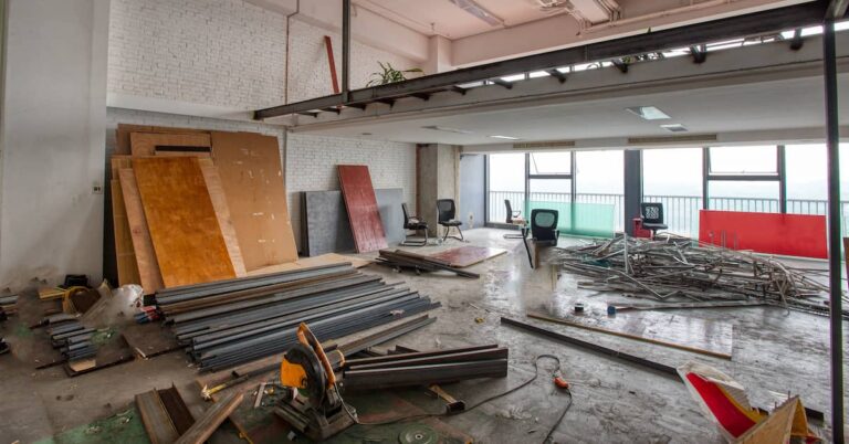 Commercial property undergoing reconstruction | ATI Restoration