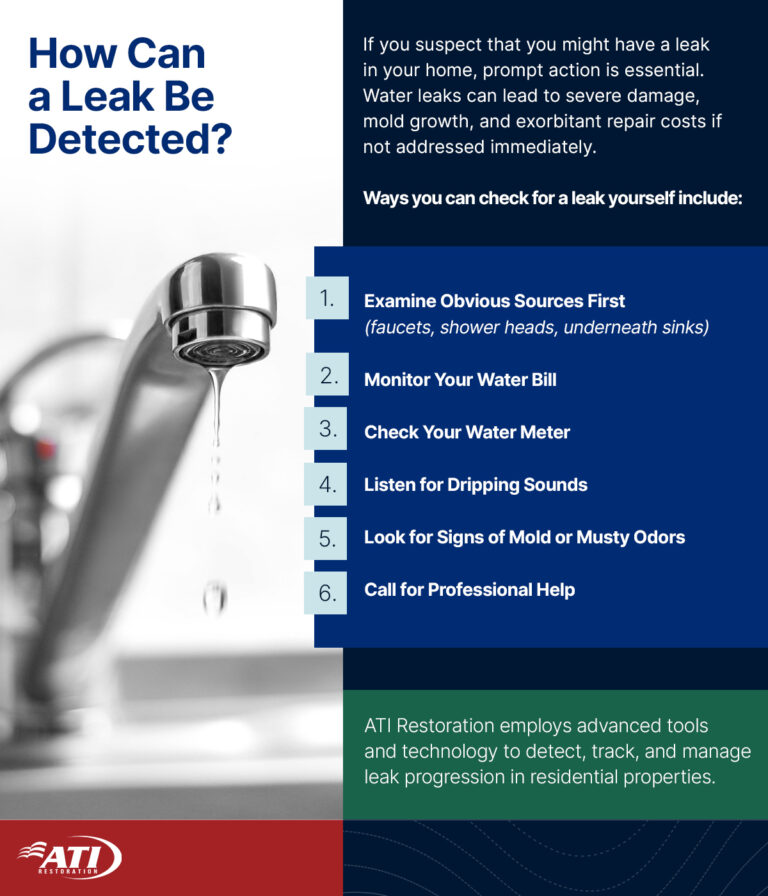 How can a leak be detected? | ATI Restoration